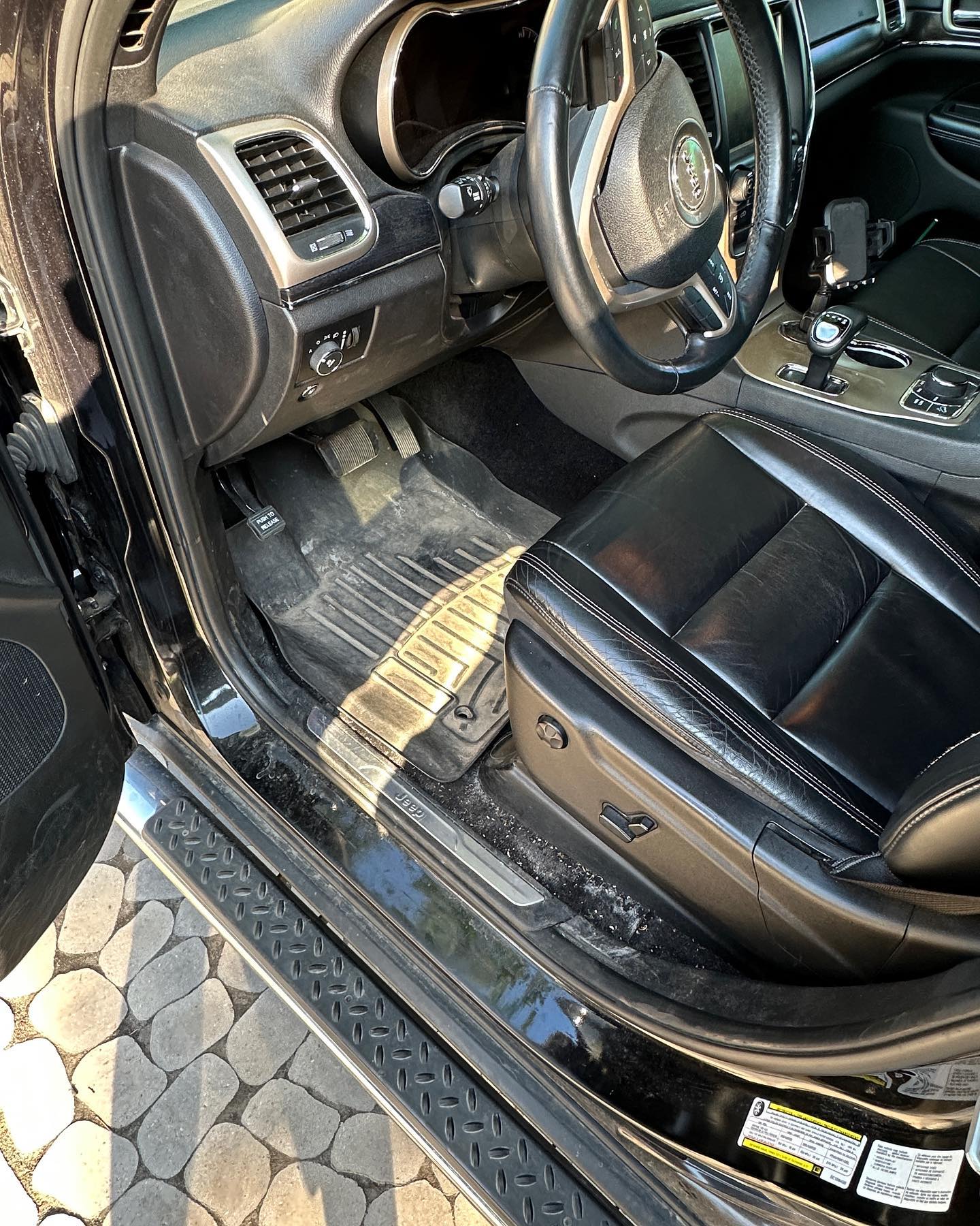 Before car detailing